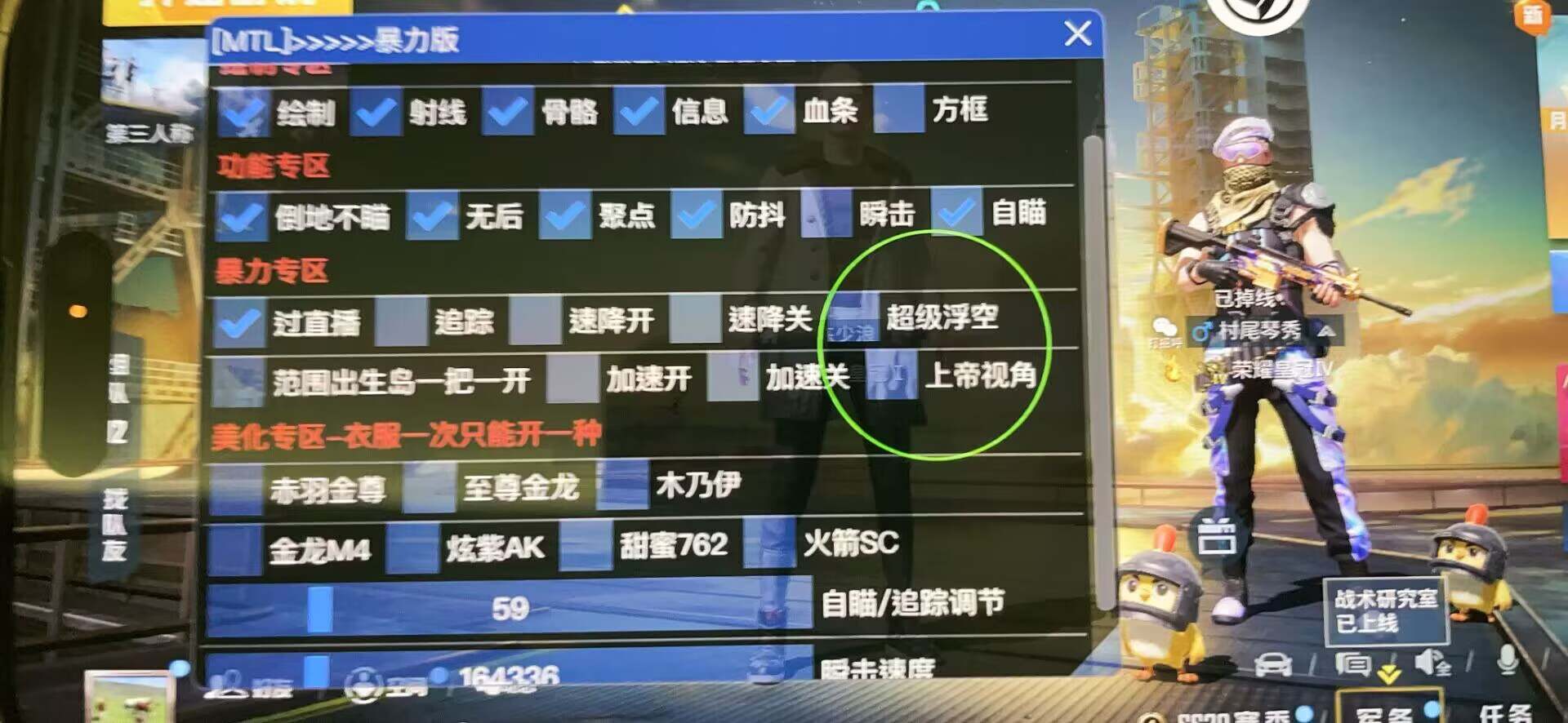 和平精英《敖光》辅助